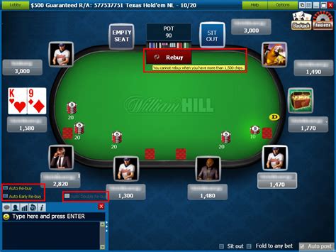 william hill poker